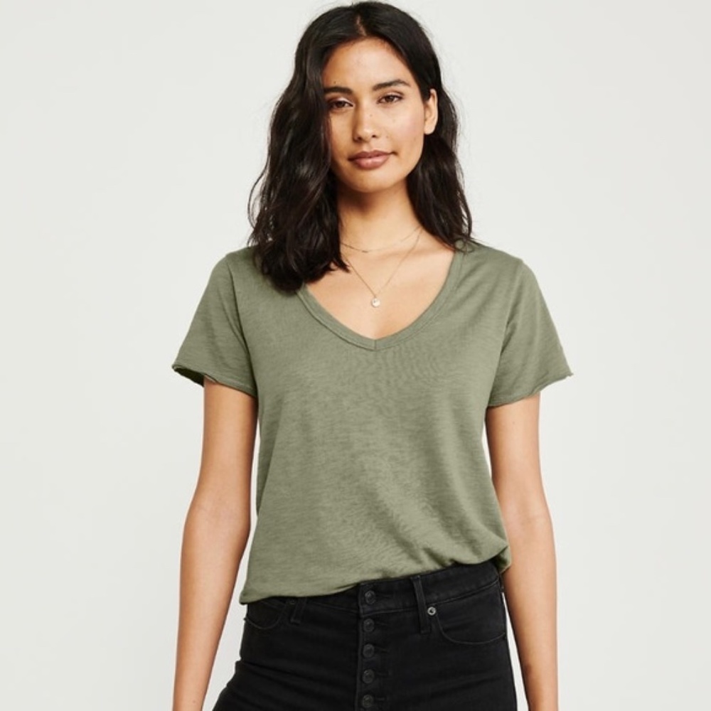 Bundle Of Abercrombie And Fitch Softaf V-Neck Tees - image 1